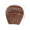 BIUDECO Handwoven Rattan Look Basket Multi-purpose Bread Fruit Basket Tabletop