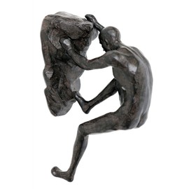 Carousel Home and Gifts Stunning Resin Sculpture Rock Climbing Man Wall Art ~ Hanging Decoration Crouched