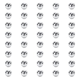 Crdifu Piercing Replacement Balls 3mm Stainless Steel 16G Acrylic Screw Balls for Lip Studs Tragus Bars 1.2mm