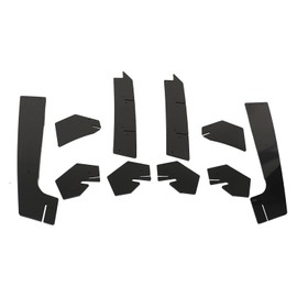 Rear Bumper Lip Diffuser Compatible with 2015 2016 2017 2018 2019 2020 2021 2022 2023 Ford Mustang Rear Bumper Spoiler Diffuser Splitter Diffuser Lip(Glossy Black)