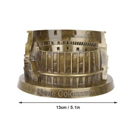 Rome Colosseum Model, Vintage Miniature Roman Colosseum Statue Artificial World Famous Building Sculpture for Office Home Arts Desktop Decor Statues