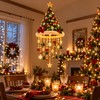 LED Santa Hat Hanging Light – Christmas Pendant Lamp with