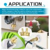 Bolaxin 2PCS RV Winterize Blow Out Adapter, Brass Sprinkler Blowout