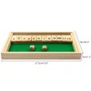 Jwinkumy Shut The Box Game Wooden,12 Numbers 2 Player Dice