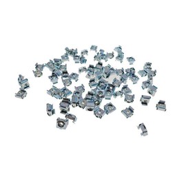 100 Pack #6-32 Self-Retaining Cage Nuts - 3/8" Panel Hole Size BFC7931-632