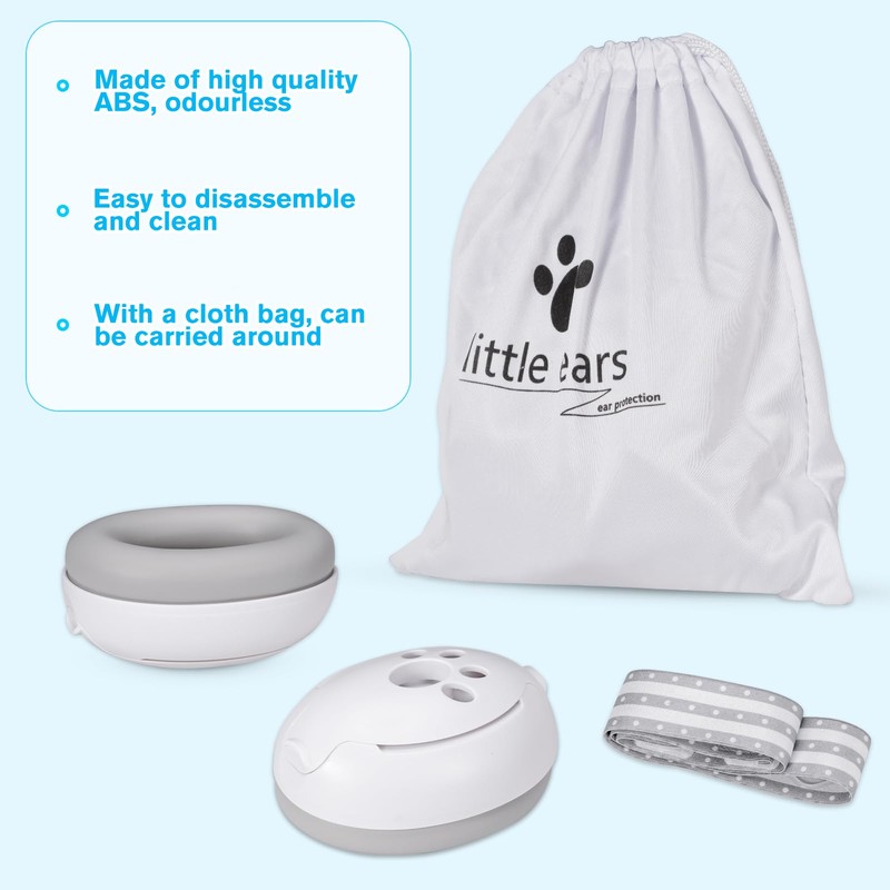 Carehabi Unisex Baby Earmuffs, Ash