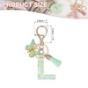 PATIKIL Alphabet Initial Letter Keychain, Resin Cute Keychains with Tassel