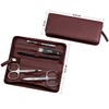 Sonnenschein by Hans Kniebes 5 Piece Leather Manicure Case -