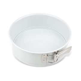 Dr. Oetker Springform Tin, 20 cm Diameter, ‘White Christmas Baking’ Round Baking Tin with Non-Stick Coating, High-Quality, Made of Sheet Steel, Versatile (Colour: White)