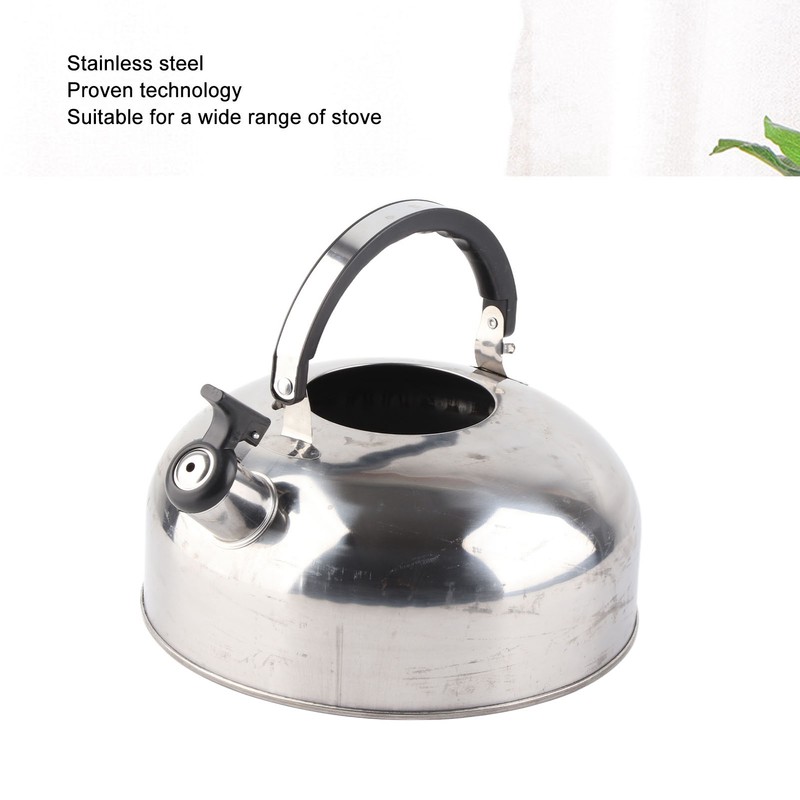 3L Stainless Steel Whistling Tea Kettle Fast Heating One Touch