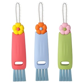 Kit de 3 Cepillo para Botellas,Cepillo de limpieza para vajillas de 3 en 1