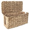 EYEGLEAM Cable Management Box with Lid, Handwoven Water Hyacinth Cord