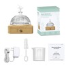Glass Dome Essential Oil Diffuser with Glass Reservoir & Wood