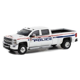 Greenlight 46090-C Dually Drivers Series 9-2018 Chevy Silverado 3500 Dually - Durham Regional Police, Durham, Ontario, Canada 1:64 Scale