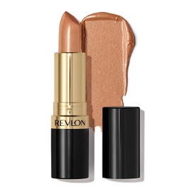 Revlon Super Lustrous Lipstick, Creamy Formula For Soft, Fuller-Looking Lips, Moisturized Feel, 041 Gold Goddess, 0.15 oz