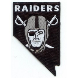 🔥NEW-LAS VEGAS/OAKLAND RAIDERS Raider Nation NEVADA State Iron-on Jersey PATCH