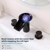 DOLGABA LED Bathroom Faucet 3 Hole Waterfall Bathroom Sink Faucet
