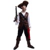 SHE HARE Boys' Luxury Pirate Costume Outfits (M: 7-9 Years)