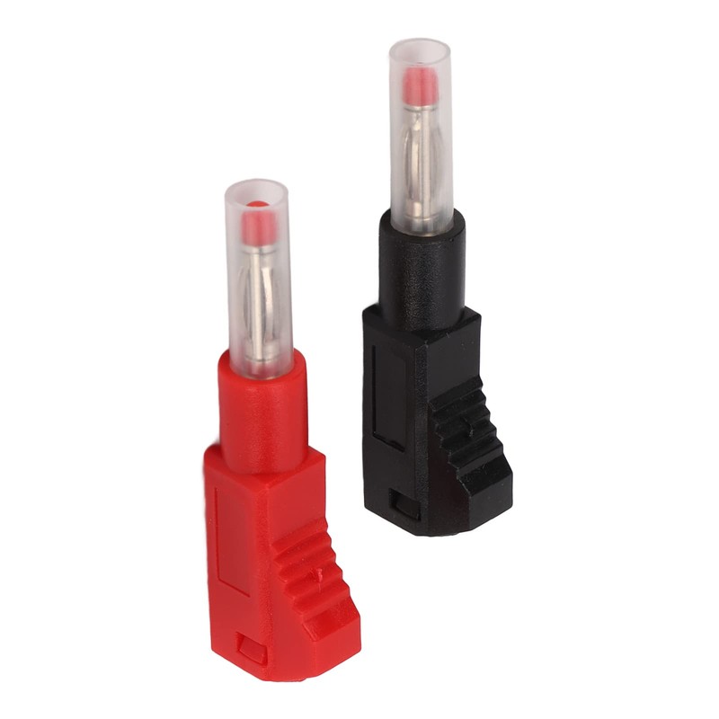 Banana Plugs, 10pcs Black and Red Stackable Banana Plugs Insulated