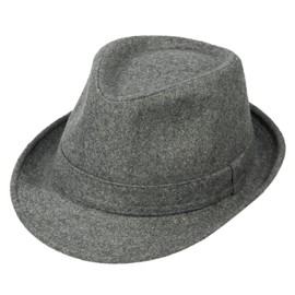 Men's Fedora Hat Wide Brim Classic Thick for Autumn Cap