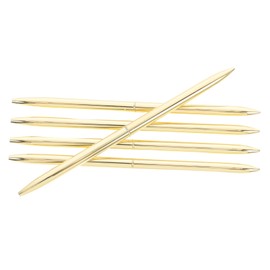 Operitacx 5pcs Hotel Reception Counter Black Ink Ballpoint Pens Metal Rotating Pens Reliable Writing Stationery Portable Metal Ballpoint Pen Set 1.0 Pen Refill