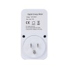 LCD Display Electricity Usage Power Meter Socket Energy Wattage KWH