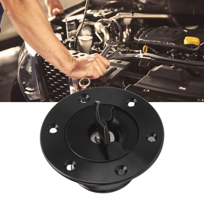 Fuel Cell Surge Tank Cap Billet Aluminum 39mm ID Flush