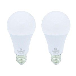 E ENERSYSTEC 12V-60V Low Voltage LED Light Bulb E26 Regular Light Base, 6000K Cool Light Color, 12V DC A19 Lamp, Medium Screw Base, for 24V 32V 36V 48V 60V Off Grid Power Not for 120V, 2 Pack