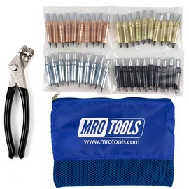 K-Series Zephyr Kwik-Lok Cleco Fastener Beginner Kit + Cleco Pliers & Mesh Carry Bag (KZ5S40)