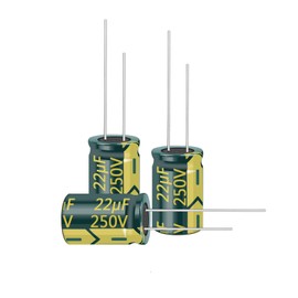 Cermant 10Pcs 250v 22uf Capacitor 10x17MM(0.4x0.67in) High Frequency Aluminum Electrolytic Capacitors for TV, LCD Monitor, Game
