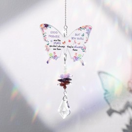 KAAYEE Friend Gifts for Women, Crystal Suncatcher Birthday Gifts for My Special Friend, Best Friendship Presents to My Bestie Christmas Anniversary Graduation Gifts (Friend)