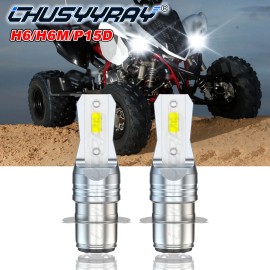 CHUSYYRAY 6000K For Yamaha Raptor 350 660R 700 700R LED Headlight Bulb Kit YFM350R YFM660R