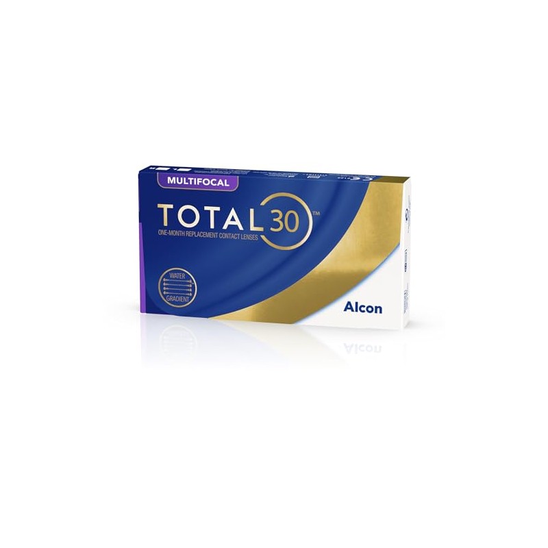 TOTAL30 Multifocal Monthly Lenses, Pack of 3, BC 8.4 m,