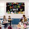 Welcome Back Banner, 72.8x43.3 Inch Welcome Banner with Rope First