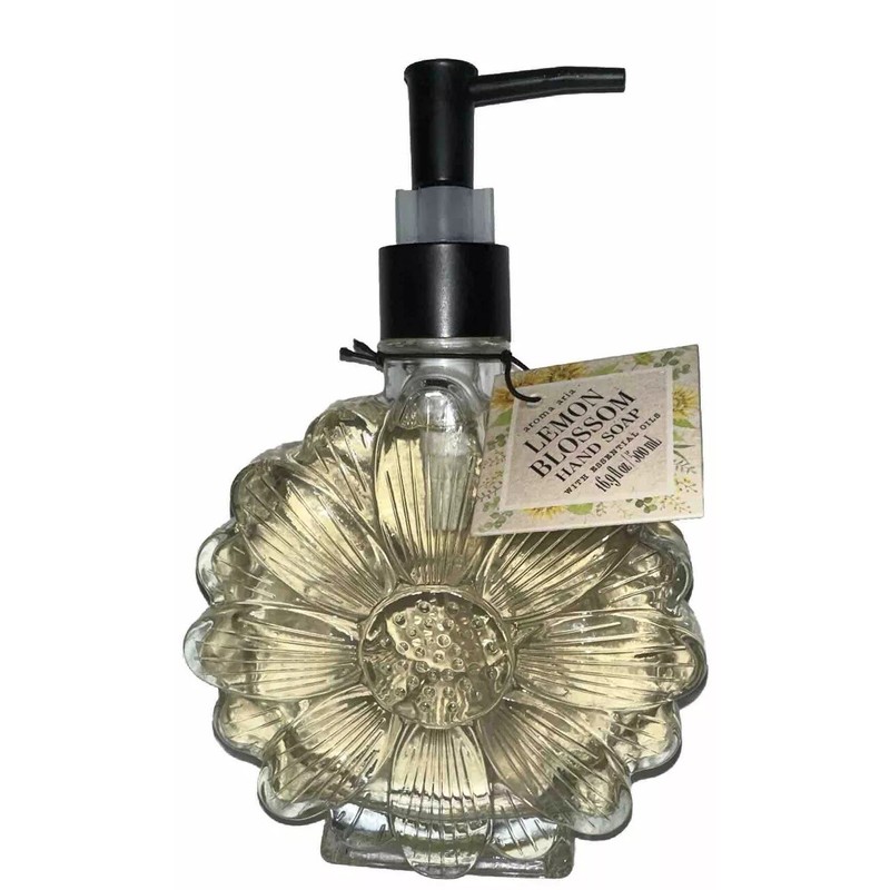 AROMA ARIA 🇺🇸 LEMON BLOSSOM HAND SOAP 16.9fl.oz Glass Daisy