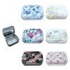mkemka 6Pcs Mini Tin Box Rectangular Iron Tin Box Portable