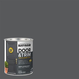 Rust-Oleum Rust-Oleum 369387 Advanced Dry Door & Trim Paint, Quart, Satin Alpine Gray