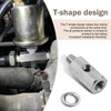 MLY 1 PC 1/8 NPT Tee Oil Pressure Sensor Adapter,