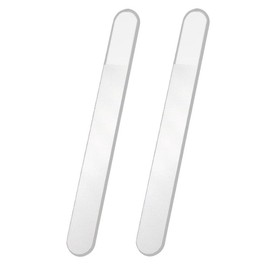 Nail File for Nail Polishing, Glass, Nail Care, Storage Case Included, Easy Care, Children, Unisex (4.7 x 0.5 inches (12 x 1.3 cm), Round Shape, 2 Pieces)