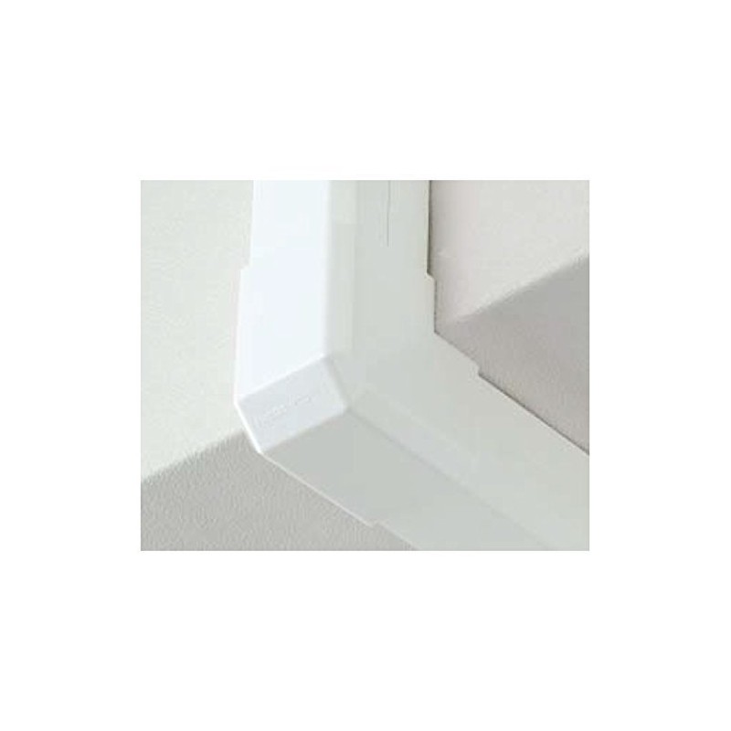 Inaba Denko MCO-75-W Cosmetic Plumbing Cover Face Out Corner 90°