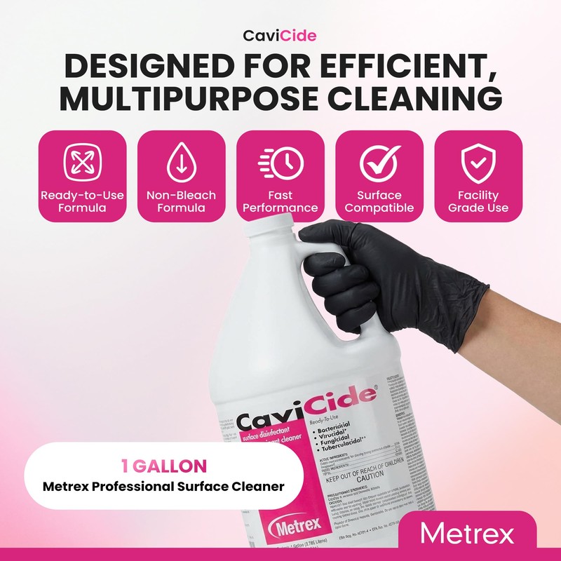 Metrex CaviCide Surface Disinfectant Cleaner, 13-1000 – Multi-Purpose Disinfectant, Decontaminant