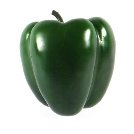 Unbranded Artificial Bell Pepper Green - Plastic Decorative Vegetable Peppers Fake