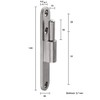 Special Screw-On Frame Part for Studio Hinges for Glass Door