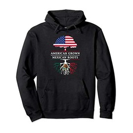 American Grown with Mexican Roots - Mexico Pullover Hoodie