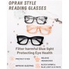 Hubeye 3 Pack Oprah Style Reading Glasses for Women Men