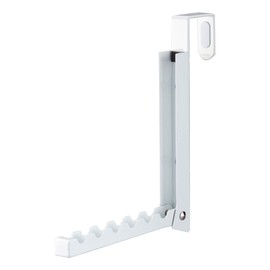 YAMAZAKI 'Smart' 7161 Collapsible Door Hook, White, for Doors Up to 3.6 cm Depth, Door Hanger