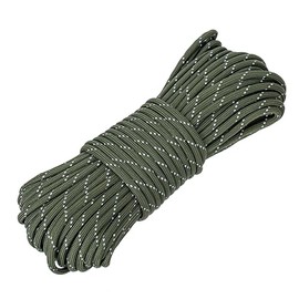 Camping Rope Kit – 4 Reflective Guy Lines (2M Each) with Adjustable Tensioners, 4 Galvanized Steel Tent Stakes, and Storage Bag – High Visibility 4mm Windproof Guide Ropes for Tent Tarp Hamm