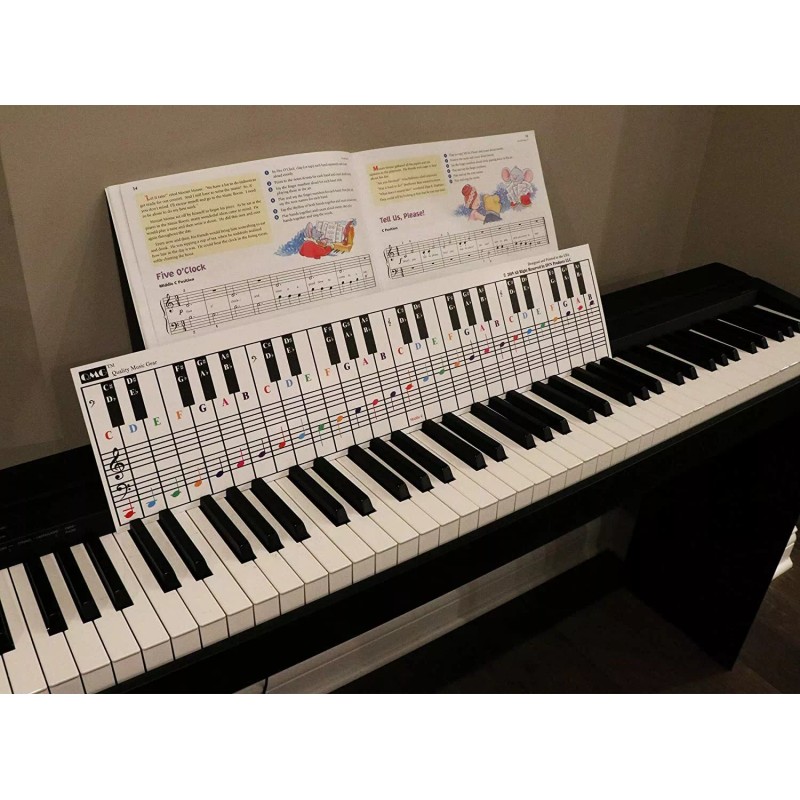 QMG Piano and Keyboard Note Chart, Ideal Visual Tool for