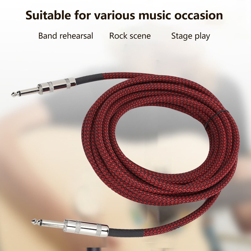 JORINDO 6.35mm Guitar Cable Low Noise Musical Instrument Amp Cord