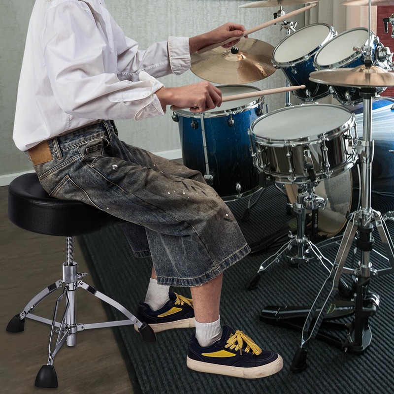 Seteol Heavy Duty Drum Throne 330 lbs, Saddle Drum Stool